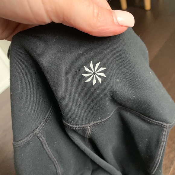 Athleta Black Crop Leggings with Mesh Detail - Picture 5 of 5